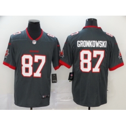 Nike Buccaneers 87 Rob Gronkowski  Gray New 2020 Vapor Untouchable Limited Jersey