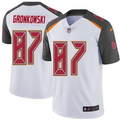 Nike Buccaneers 87 Rob Gronkowski White Men Stitched NFL Vapor Untouchable Limited Jersey