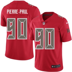 Nike Buccaneers #90 Jason Pierre Paul Red Mens Stitched NFL Limited Rush Jersey