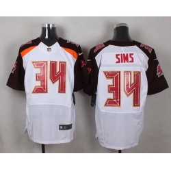 Nike Tampa Bay Buccaneers #34 Charles Sims White Mens Stitched NFL New Elite Jersey