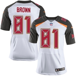 Nike Tampa Bay Buccaneers 81 Antonio Brown White Men Stitched NFL New Elite Jersey