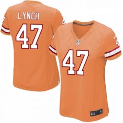 Womens Nike Tampa Bay Buccaneers 47 John Lynch Limited Orange Glaze Alternate NFL Jersey