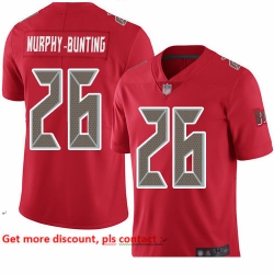 Buccaneers 26 Sean Murphy Bunting Red Youth Stitched Football Limited Rush Jersey