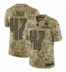 Youth Nike Tampa Bay Buccaneers 47 John Lynch Limited Camo 2018 Salute to Service NFL Jersey