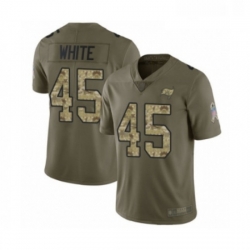 Youth Tampa Bay Buccaneers 45 Devin White Limited Olive Camo 2017 Salute to Service Football Jersey