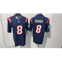 Men New England Patriots  8 Stefon Diggs Navy F U S E  Vapor Limited Stitched Football Jersey