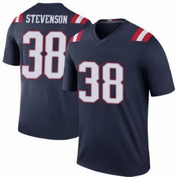 Men New England Patriots Rhamondre Stevenson #38 Navy Vapor Limited Jersey