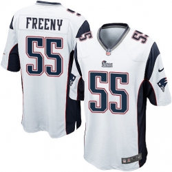 Men Nike New England Patriots #55 Jonathan Freeny White Elite Jersey