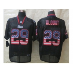 Nike New England Patriots 29 LeGarrette Blount Black Elite USA Flag Fashion NFL Jersey