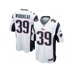 Nike New England Patriots 39 Danny Woodhead White Game NFL Jersey