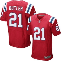 Nike Patriots #21 Malcolm Butler Red Alternate Mens Stitched NFL Elite Jersey