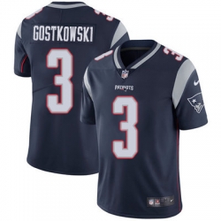 Nike Patriots #3 Stephen Gostkowski Navy Blue Team Color Mens Stitched NFL Vapor Untouchable Limited Jersey