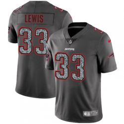 Nike Patriots #33 Dion Lewis Gray Static Mens NFL Vapor Untouchable Game Jersey