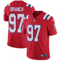 Nike Patriots #97 Alan Branch Red Alternate Mens Stitched NFL Vapor Untouchable Limited Jersey