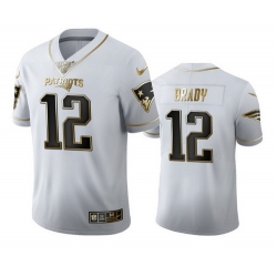 Patriots 12 Tom Brady White 100th Season Vapor Untouchable Limited Jersey