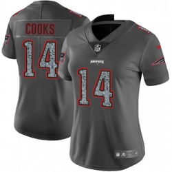 Womens Nike New England Patriots 14 Brandin Cooks Gray Static Vapor Untouchable Limited NFL Jersey