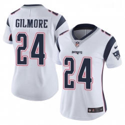 Womens Nike New England Patriots 24 Stephon Gilmore White Vapor Untouchable Limited Player NFL Jersey