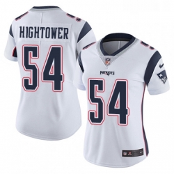 Womens Nike New England Patriots 54 Donta Hightower White Vapor Untouchable Limited Player NFL Jersey