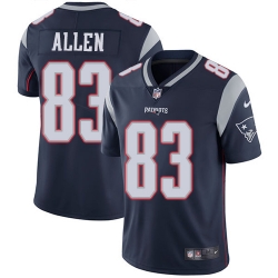 Nike Patriots #83 Dwayne Allen Navy Blue Team Color Youth Stitched NFL Vapor Untouchable Limited Jersey