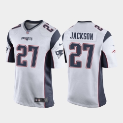 Youth New England Patriots #27 J.C. Jackson Game Jersey White