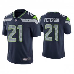 Men Seattle Seahawks 21 Adrian Peterson Navy Vapor Untouchable Limited Stitched Jersey