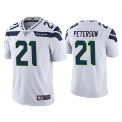 Men Seattle Seahawks 21 Adrian Peterson White Vapor Untouchable Limited Stitched Jersey