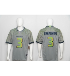Men Seattle Seahawks  3 Nick Emmanwori Grey 2026 F U S E   Rivalries  Vapor Untouchable Limited Stitched Football Jersey