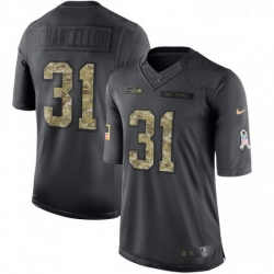 Mens Nike Seattle Seahawks 31 Kam Chancellor Limited Black 2016 Salute to Service NFL Jersey