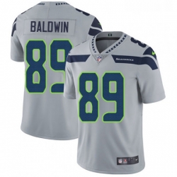 Mens Nike Seattle Seahawks 89 Doug Baldwin Grey Alternate Vapor Untouchable Limited Player NFL Jersey