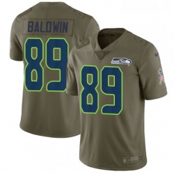 Mens Nike Seattle Seahawks 89 Doug Baldwin Limited Olive 2017 Salute to Service NFL Jersey