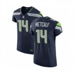 Mens Seattle Seahawks 14 DK Metcalf Navy Blue Team Color Vapor Untouchable Elite Player Football Jersey