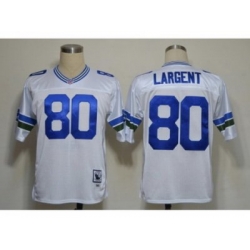 NFL Jerseys Seattle Seahawks 80 Largent White Throwback