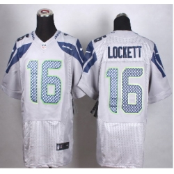 New Seattle Seahawks #16 Tyler Lockett Grey Alternate Men Stitched NFL Elite Jersey