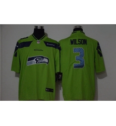 Nike Seahawks #3 Russell Wilson Green Vapor Untouchable Limited Jersey
