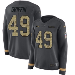 Nike Seahawks #49 Shaquem Griffin Anthracite Salute to Service Jersey