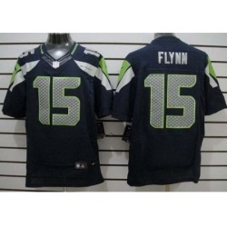 Nike Seattle Seahawks 15 Matt Flynn Blue Elite NFL Jersey