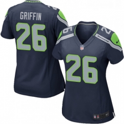 Womens Nike Seattle Seahawks 26 Shaquill Griffin Game Steel Blue Team Color NFL Jersey