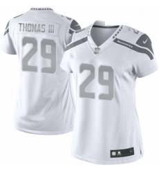 Womens Nike Seattle Seahawks 29 Earl Thomas III Limited White Platinum NFL Jersey