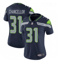 Womens Nike Seattle Seahawks 31 Kam Chancellor Steel Blue Team Color Vapor Untouchable Limited Player NFL Jersey