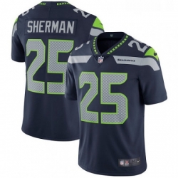 Youth Nike Seattle Seahawks 25 Richard Sherman Steel Blue Team Color Vapor Untouchable Limited Player NFL Jersey