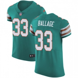 Kalen Ballage Miami Dolphins Men Elite Aqua Alternate Vapor Untouchable Nike Jersey Green