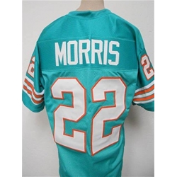 Men Mercury Morris Miami Dolphins Throwback Football Jersey