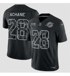 Men Miami Dolphins 28 De Von Achane Black F U S E 2026 Salute to Service Limited Stitched Football Jersey Men Miami Dolphins 28 De Von Achane Black F U S E 2026 Salute to Service Limited Stitched Football Jersey
