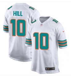 Men Nike Miami Dolphins 10 Tyreek Hill White Vapor Limited NFL Jersey