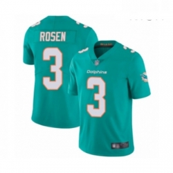 Mens Miami Dolphins 3 Josh Rosen Aqua Green Team Color Vapor Untouchable Limited Player Football Jersey