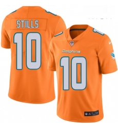 Mens Nike Miami Dolphins 10 Kenny Stills Limited Orange Rush Vapor Untouchable NFL Jersey