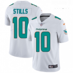 Mens Nike Miami Dolphins 10 Kenny Stills White Vapor Untouchable Limited Player NFL Jersey