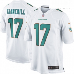 Mens Nike Miami Dolphins 17 Ryan Tannehill Game White NFL Jersey