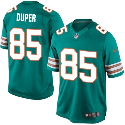 Mens Nike Miami Dolphins #85 Mark Duper Limited Aqua Green Alternate NFL Jersey