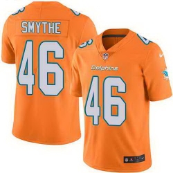 Nike Dolphins 46 Durham Smythe Orange Vapor Untouchable Limited Jersey